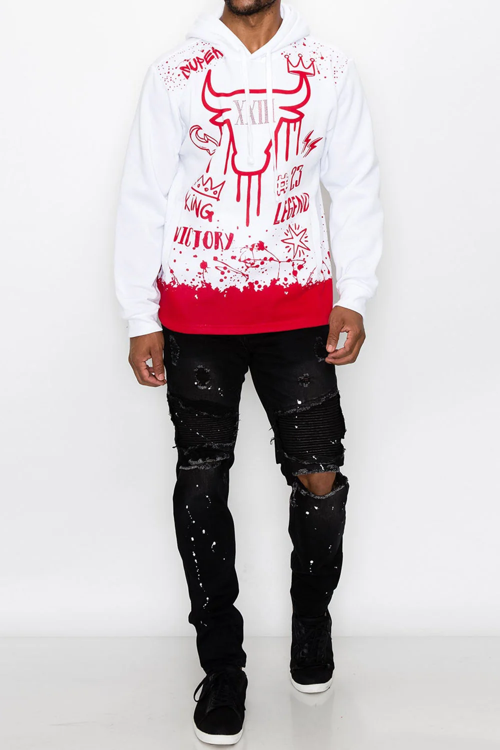 23 Legend Graffiti Pullover Hoodie - Image 10