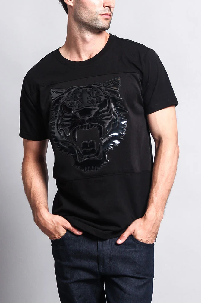 3D Metallic Embossed Tiger T-Shirt - Image 15