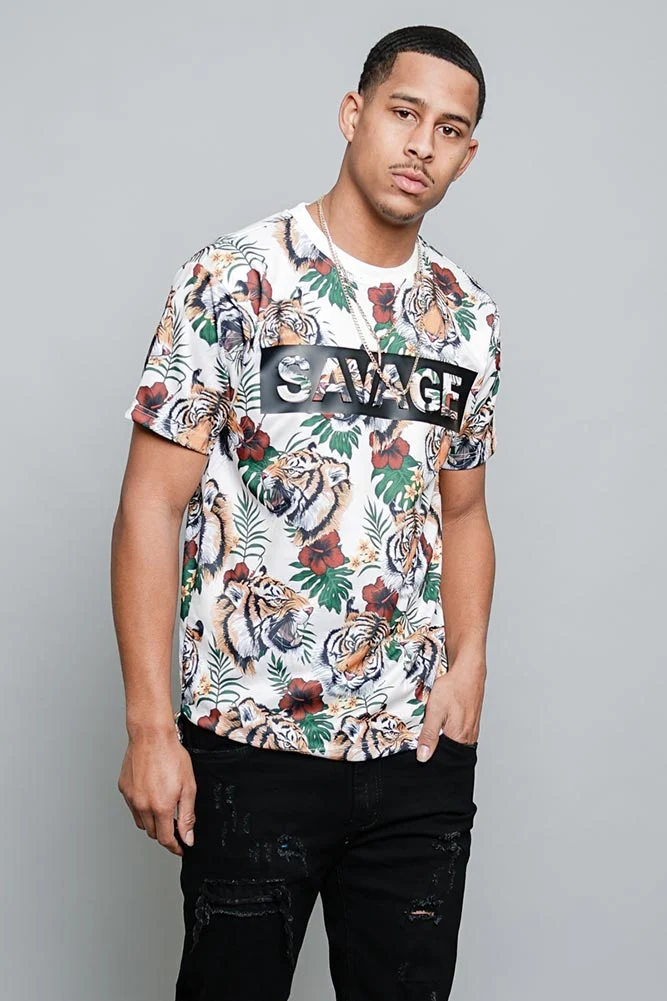 3D Savage Tiger Print T-Shirt - Image 10