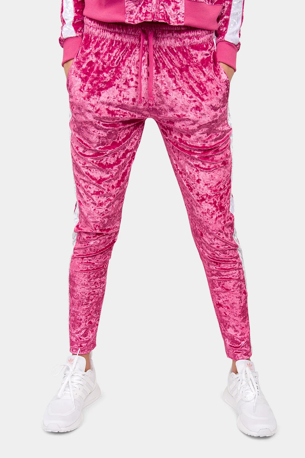 Accented Velour Velvet Track Suit - Image 13