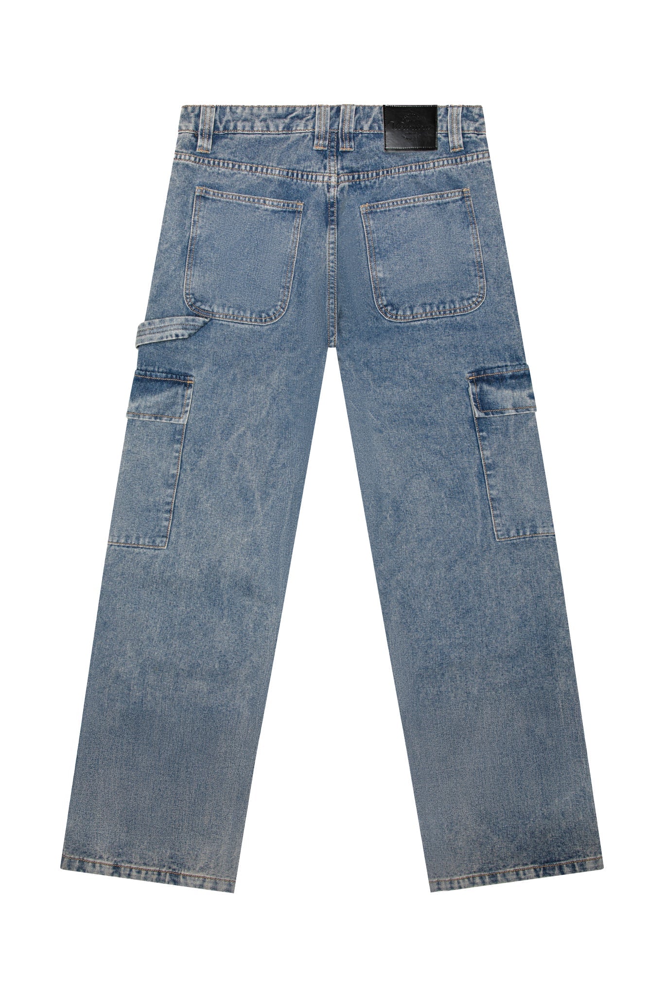 Baggy Fit Cargo Carpenter Denim Jeans - Image 3