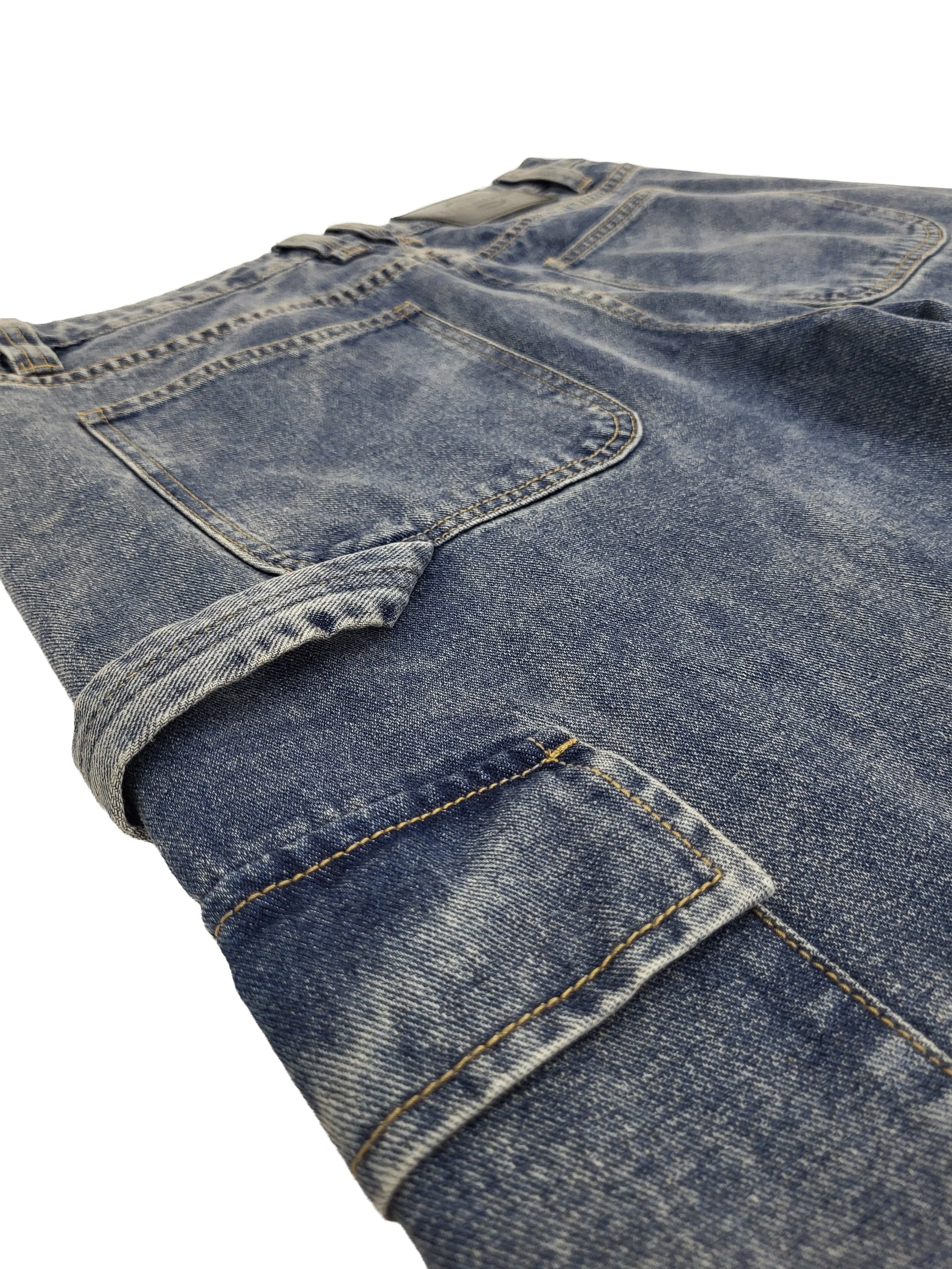 Baggy Fit Cargo Carpenter Denim Jeans - Image 5