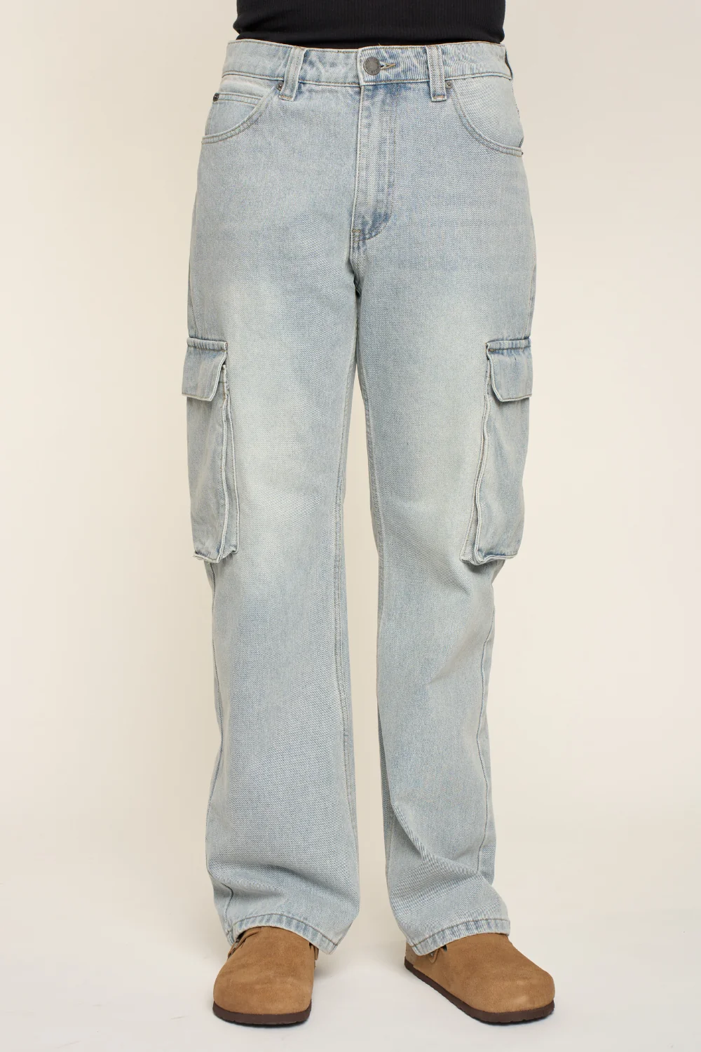 Baggy Fit Cargo Denim Jeans - Image 5