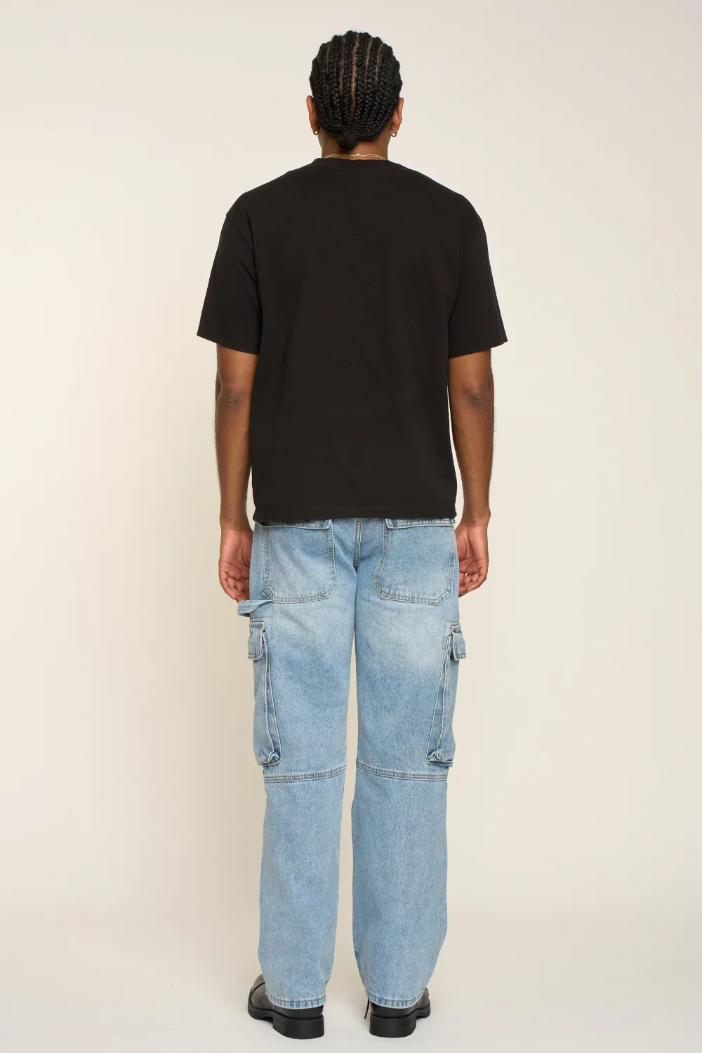 Baggy Fit Cargo Denim Jeans - Image 3