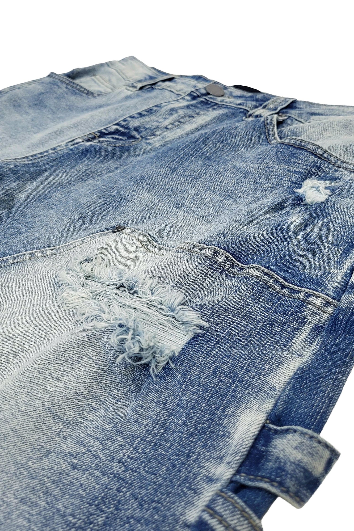 Baggy Fit Distressed Carpenter Denim Jeans - Image 9