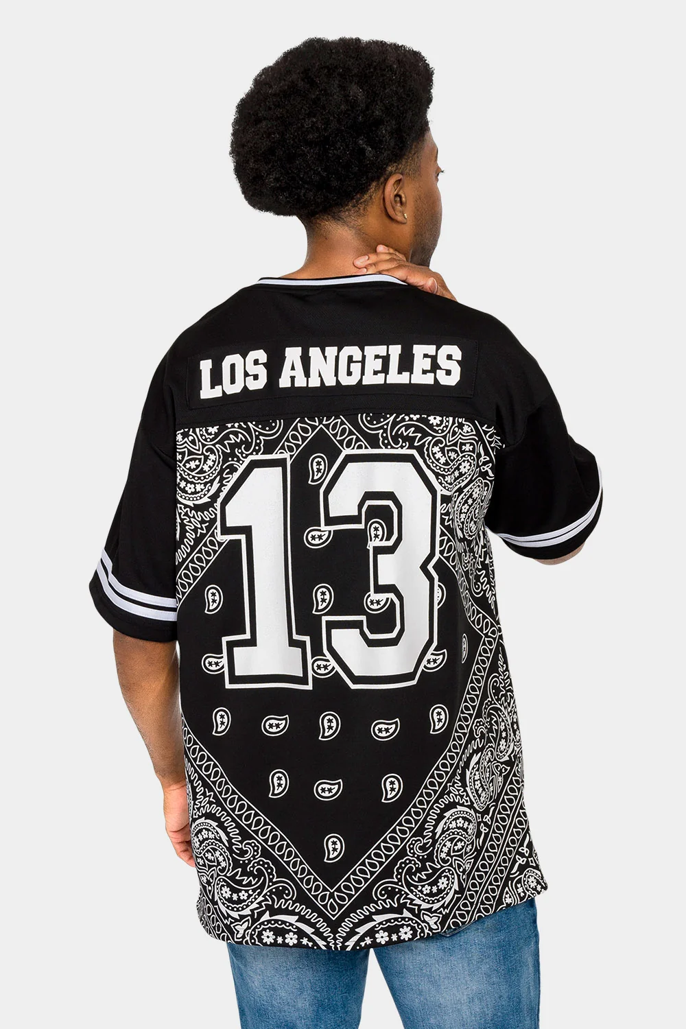 Bandana Paisley 13 Football Jersey - Image 3