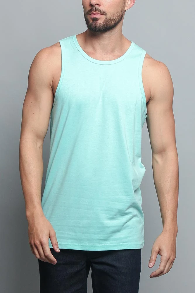 Basic Essential Straight Hem Long Length Tank Top (New Colorways) - Image 11