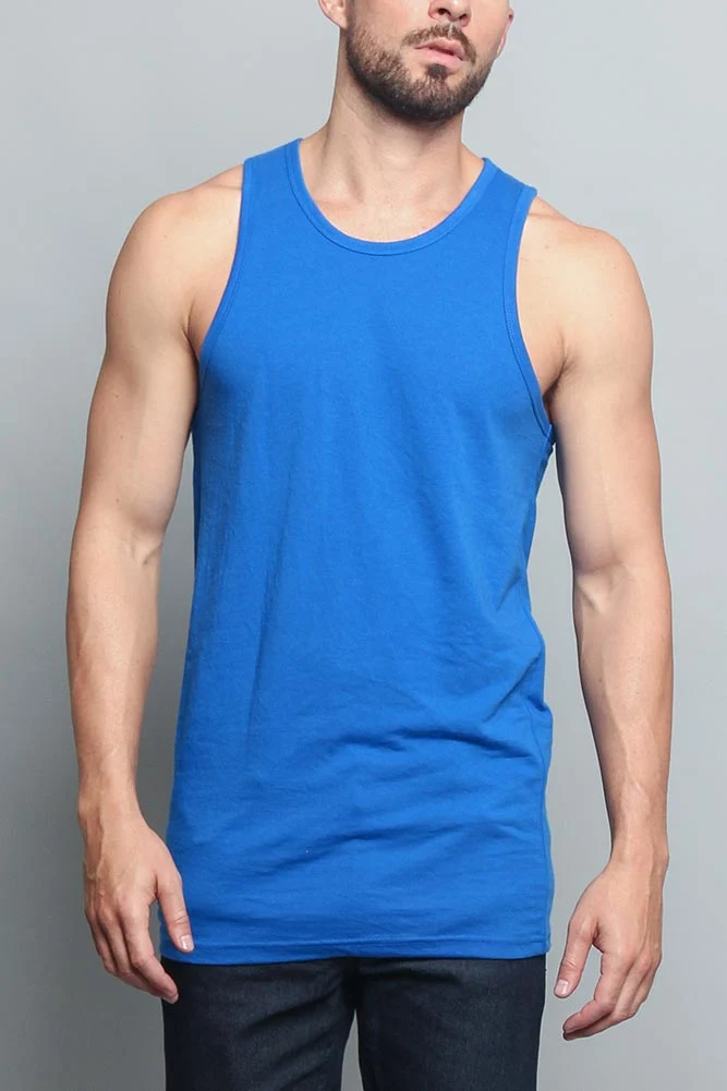 Basic Essential Straight Hem Long Length Tank Top (New Colorways) - Image 21