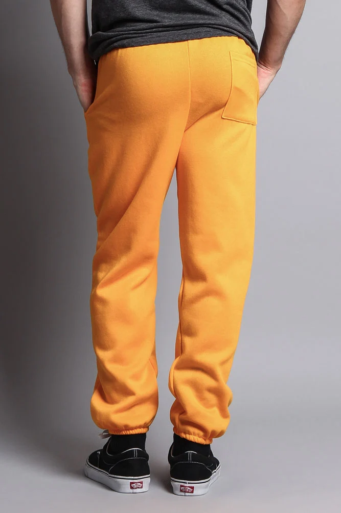 Basic Solid Color Fleece Sweatpants - Image 31