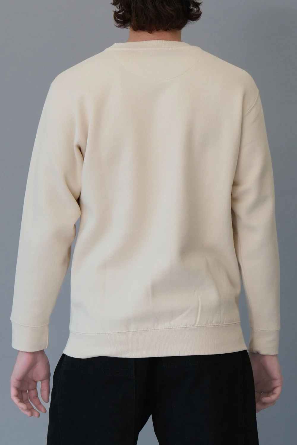 Basic Solid Crew-Neck Sweatshirt - Image 17