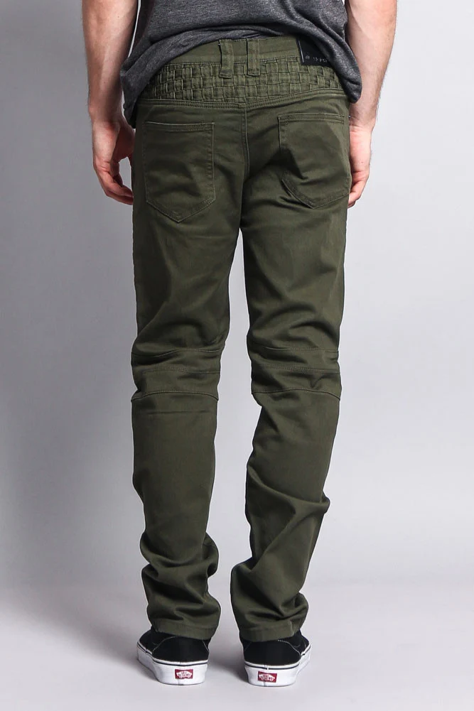 Basket Weave Biker Twill Jeans - Image 18