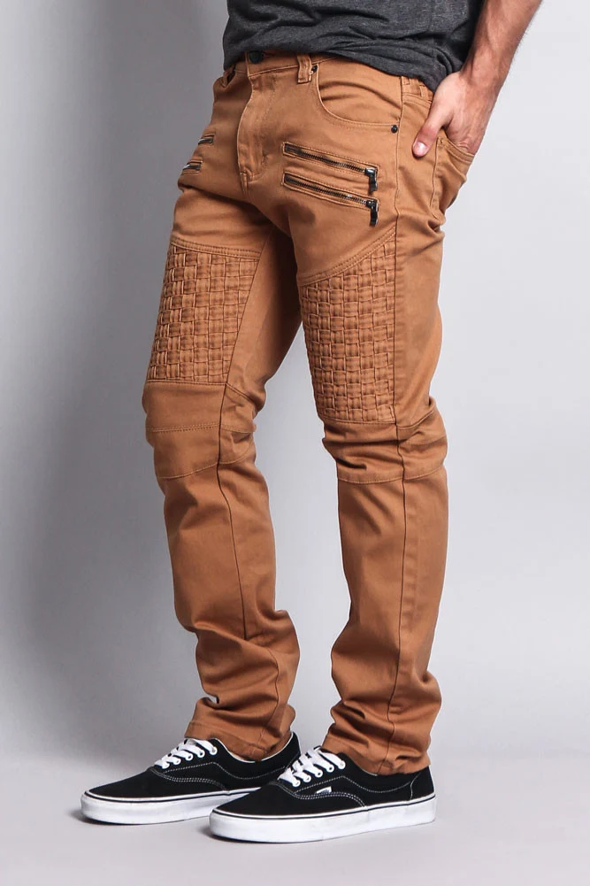 Basket Weave Biker Twill Jeans - Image 22