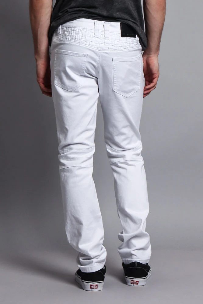 Basket Weave Biker Twill Jeans - Image 28
