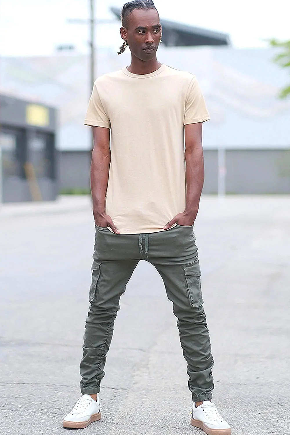 Bungee Scrunched Cargo Joggers - Image 3