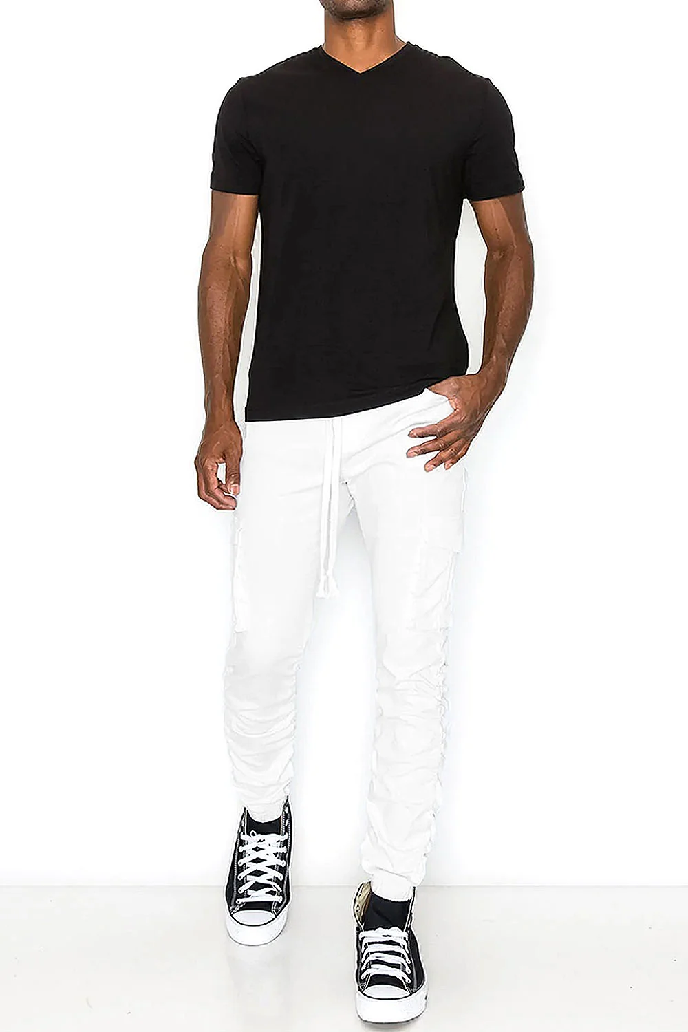 Bungee Scrunched Cargo Joggers - Image 9