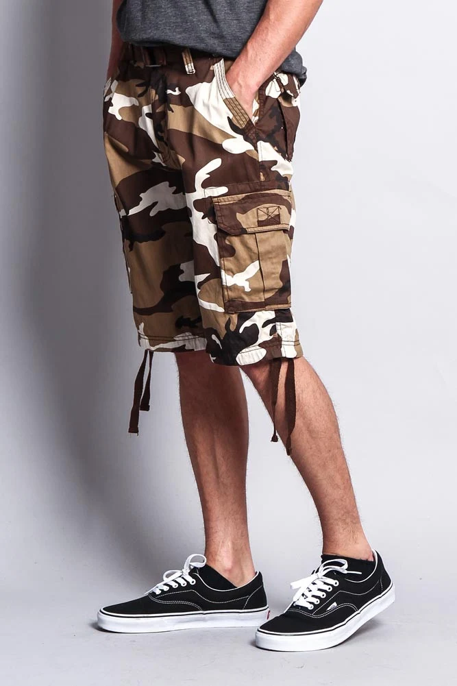 Camo Ripstop Belted Cargo Shorts - Image 11