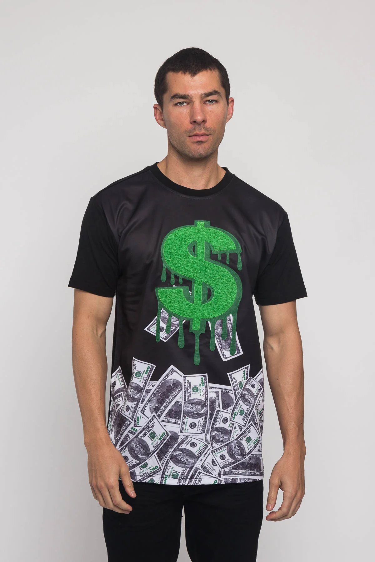 Chenille Dollar Sign T-Shirt - Image 2