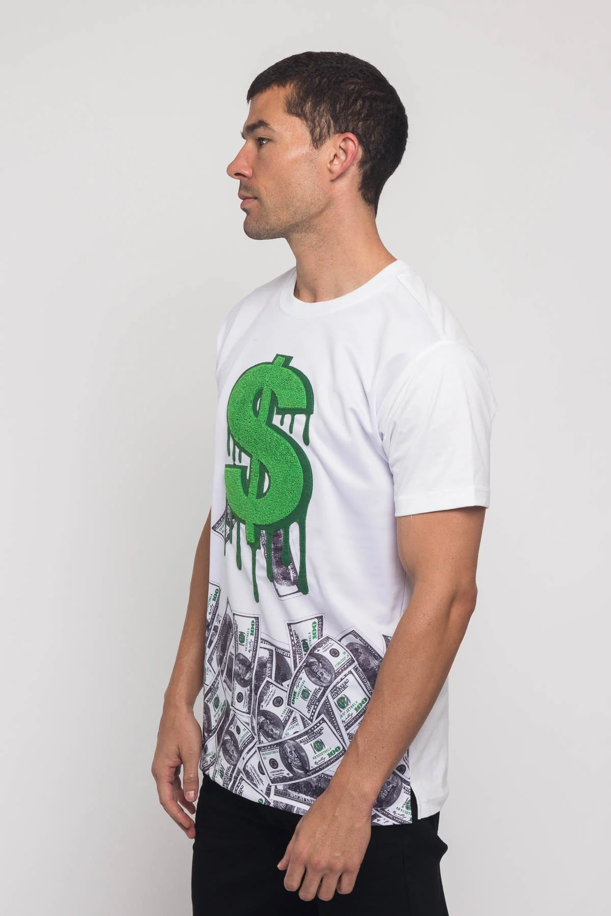 Chenille Dollar Sign T-Shirt - Image 3