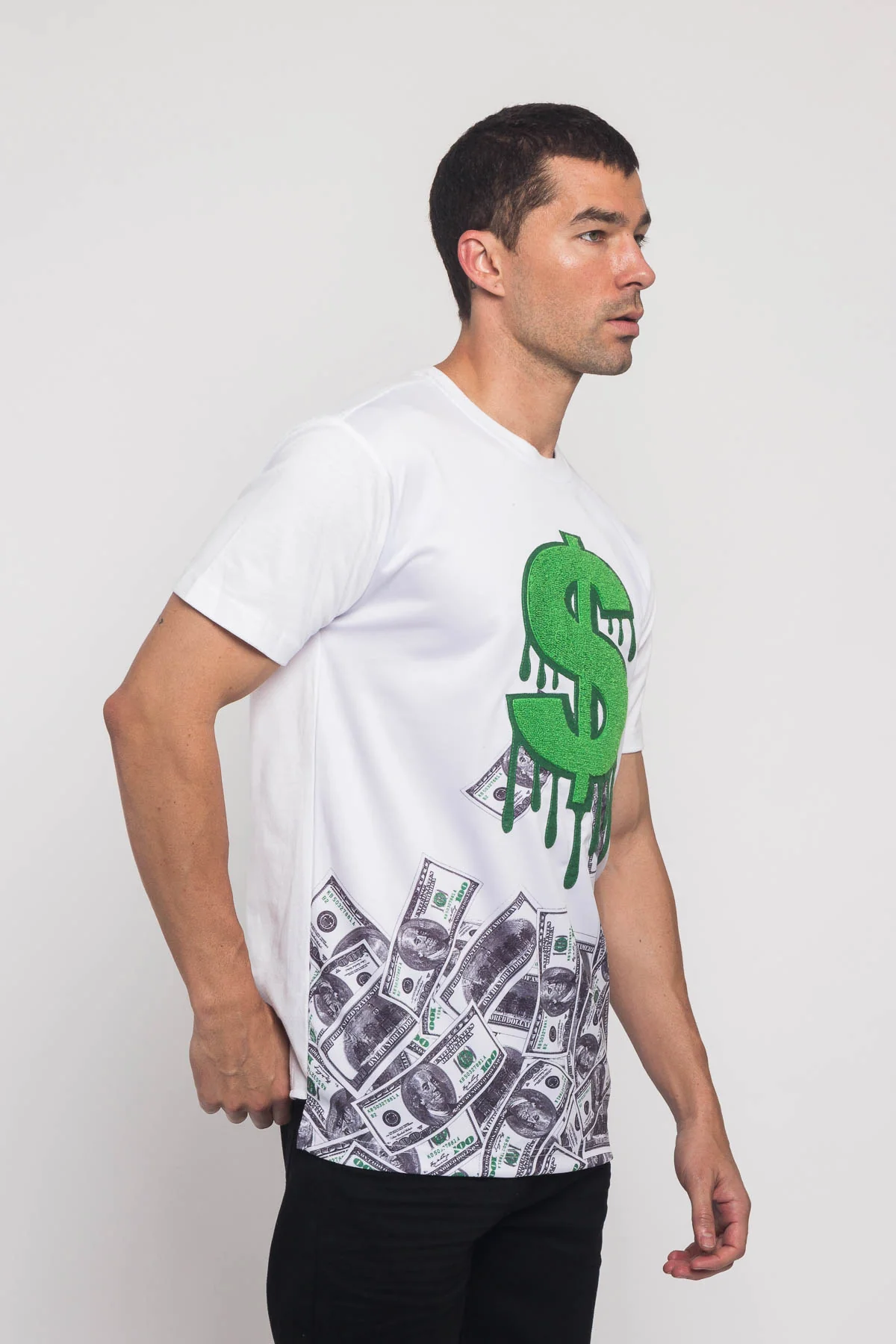 Chenille Dollar Sign T-Shirt - Image 5