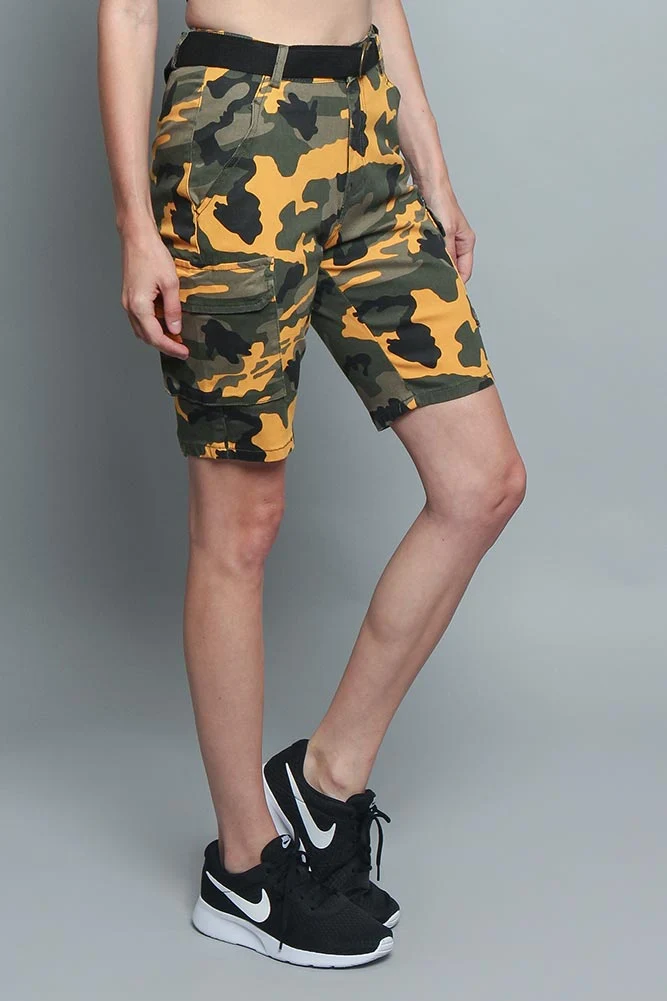 Color Camo Cargo Shorts - Image 12