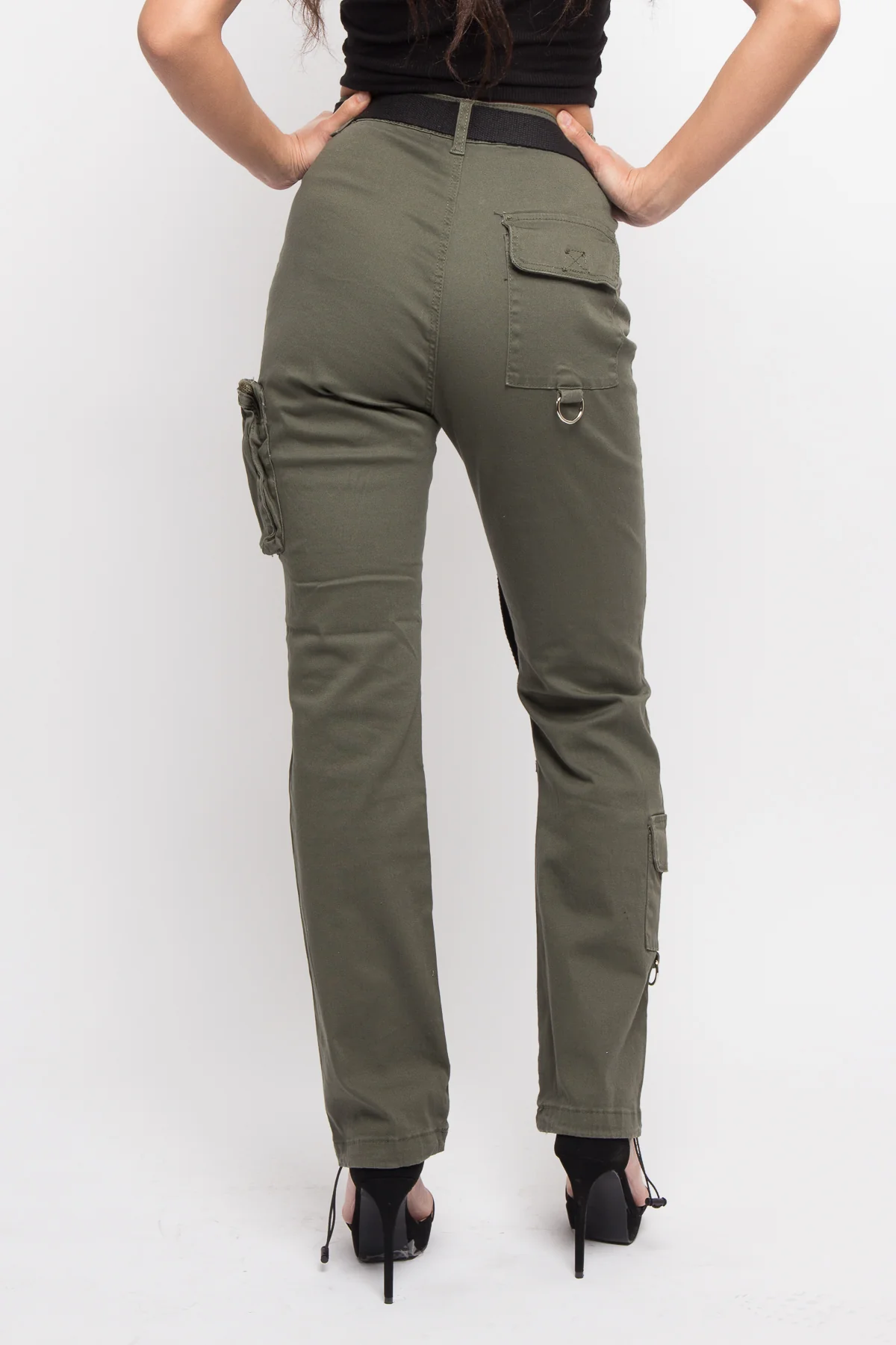 Colored Utility Jogger with Belt - Image 15