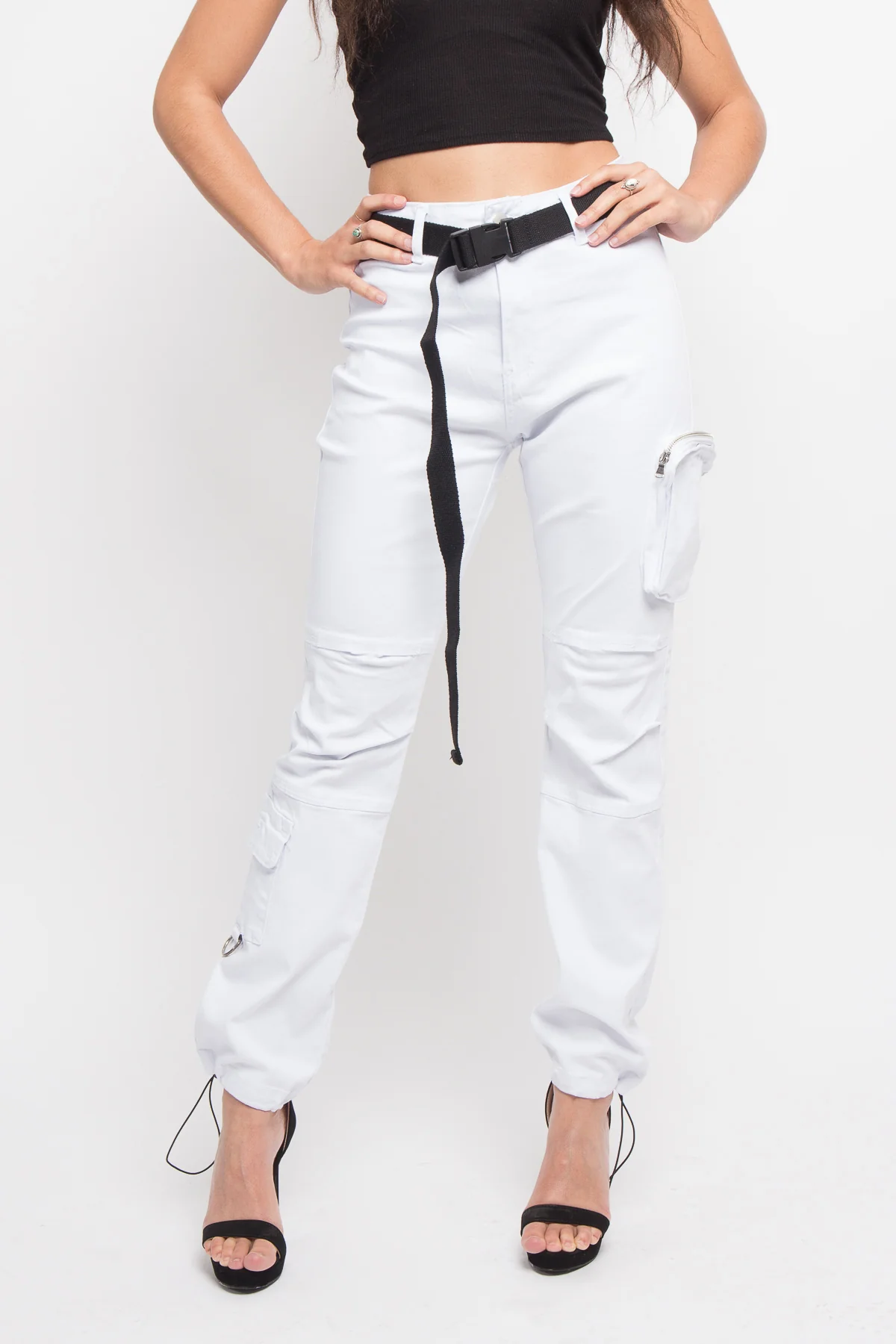 Colored Utility Jogger with Belt - Image 4