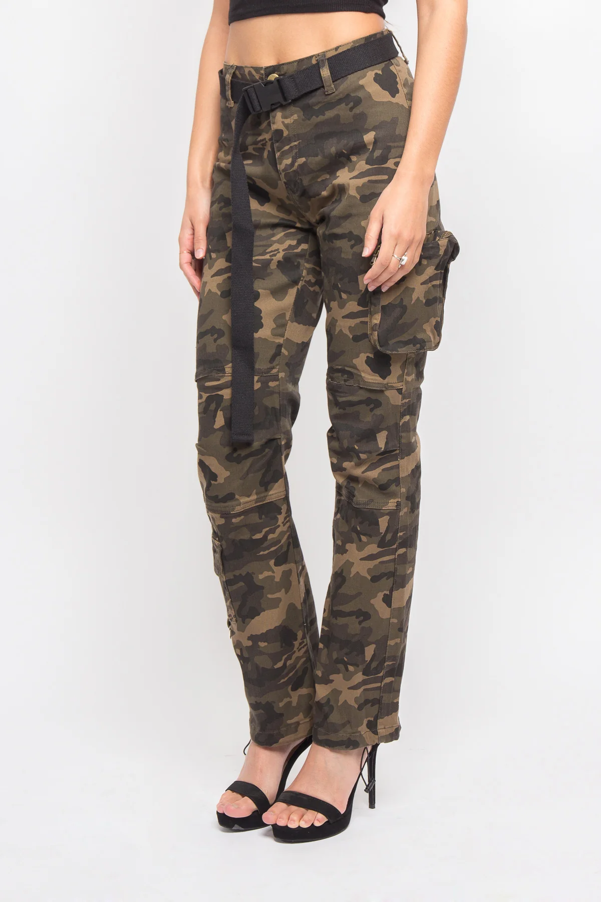 Colored Utility Jogger with Belt - Image 9
