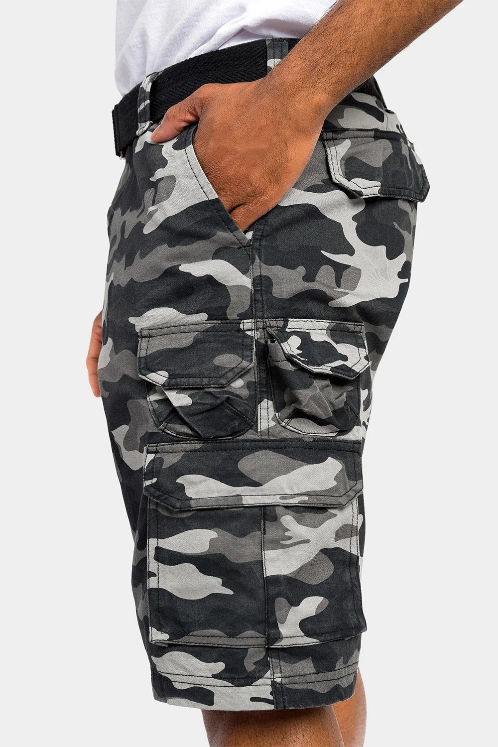 Essential Camo Relaxed Fit Chino Cargo Shorts - Image 14