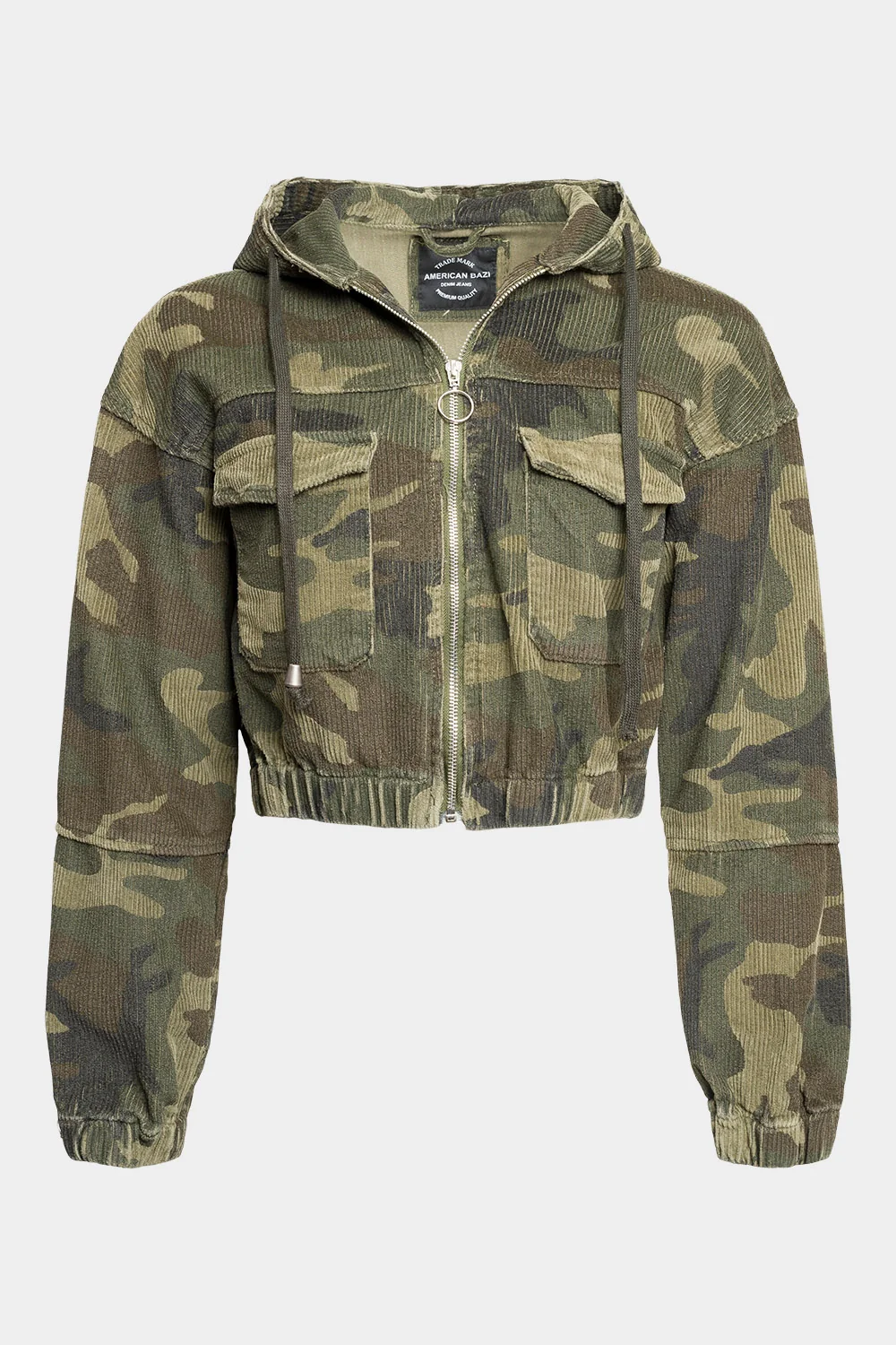 Corduroy Cropped Hoodie Jacket - Image 15