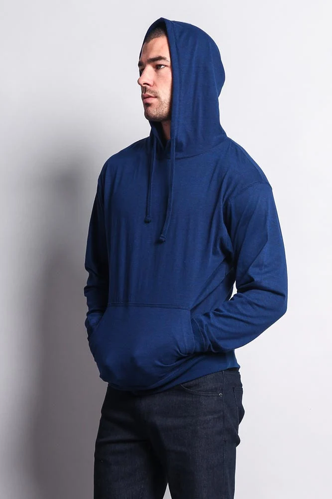 Men's Essential Cross-Dyed Heather Jersey Pullover Hoodie - Image 42
