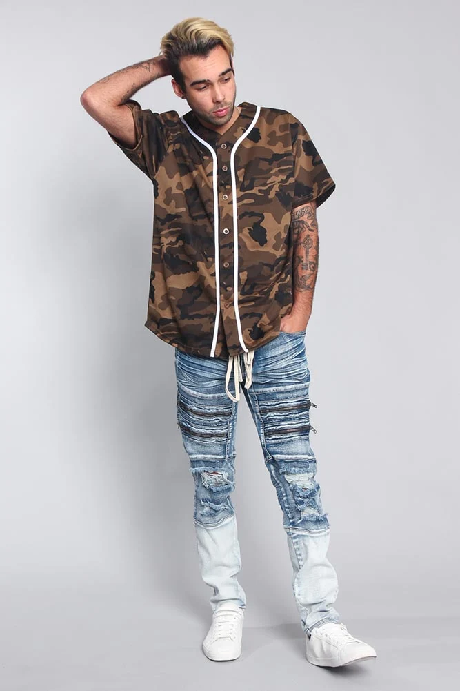 Distressed Dip Dyed Denim Jeans - Image 14
