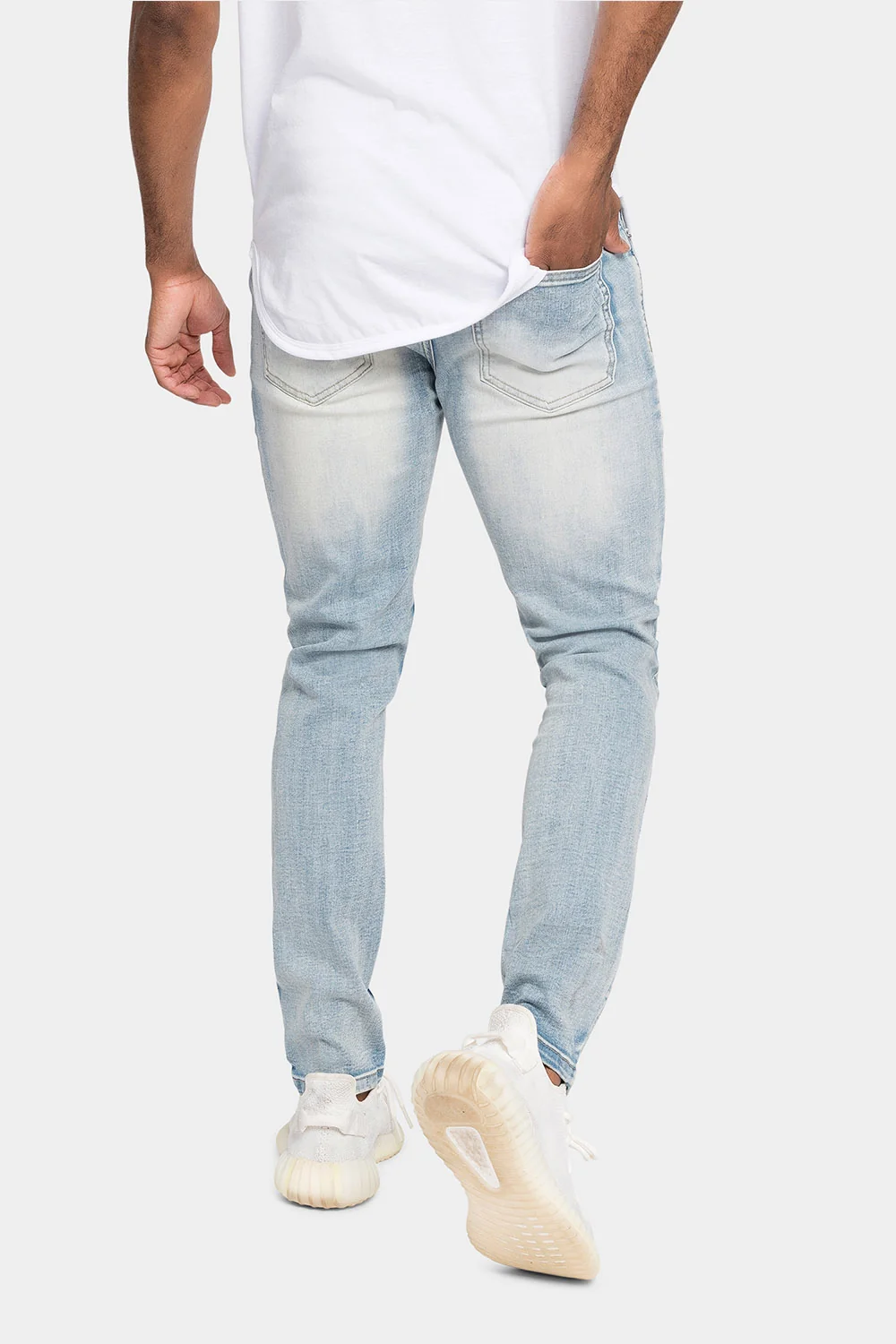 Distressed Patched Super Skinny Jeans - Image 3