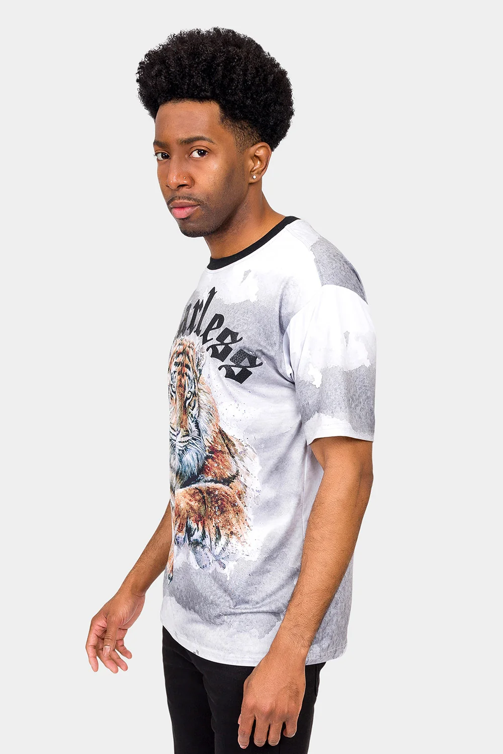 Embossed Fearless Tiger T-Shirt - Image 2