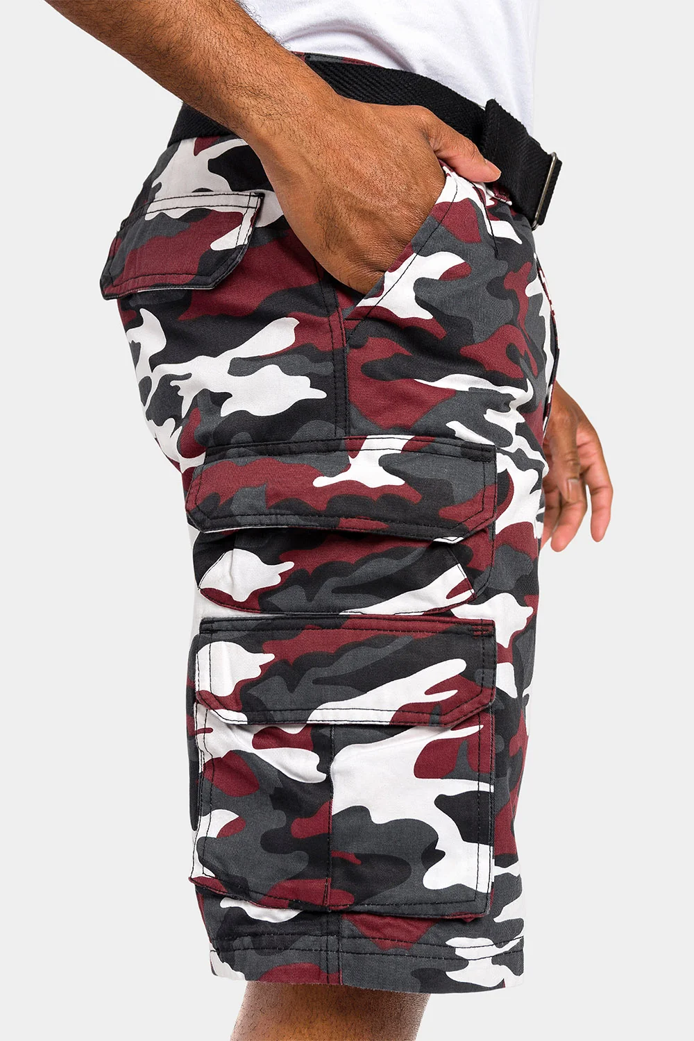 Essential Camo Relaxed Fit Chino Cargo Shorts - Image 6