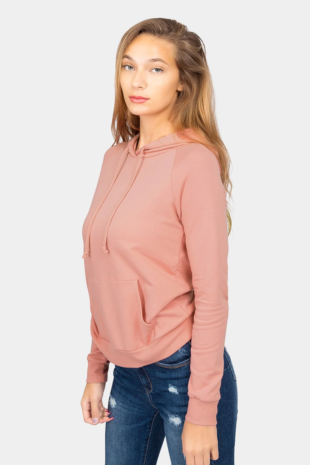 Essential French Terry Long Sleeve Hoodie - Image 9