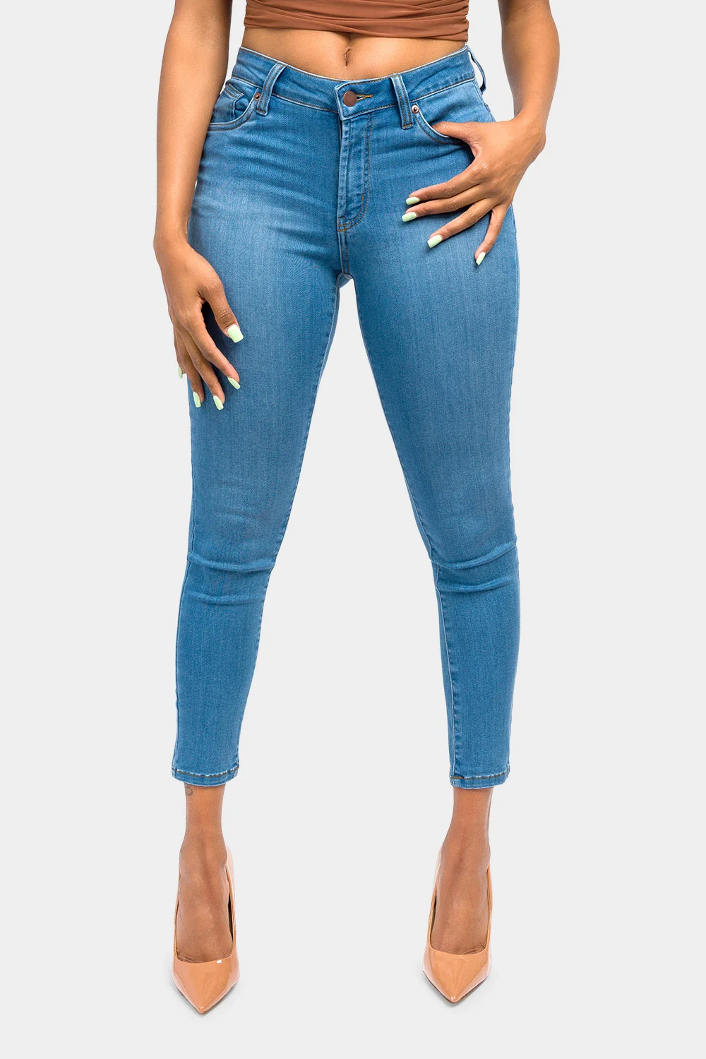 Essential Mid Rise Skinny Jeans - Image 11
