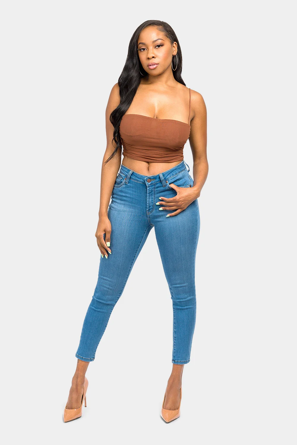 Essential Mid Rise Skinny Jeans - Image 15