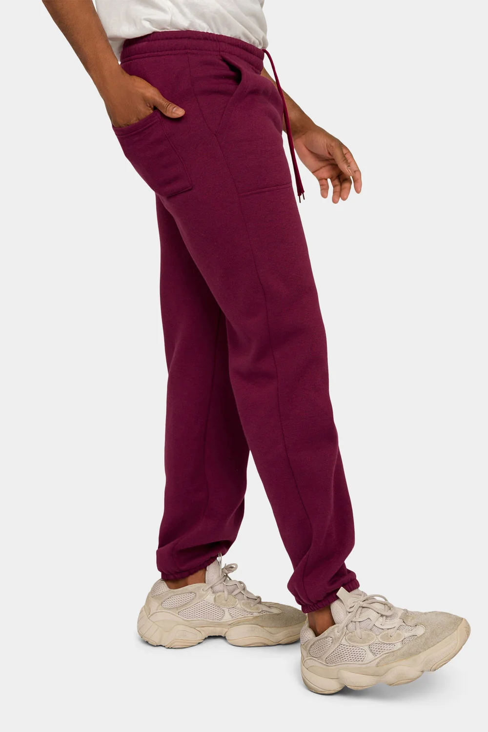 Essential Solid Medium Weight Fleece Sweatpants - Image 35