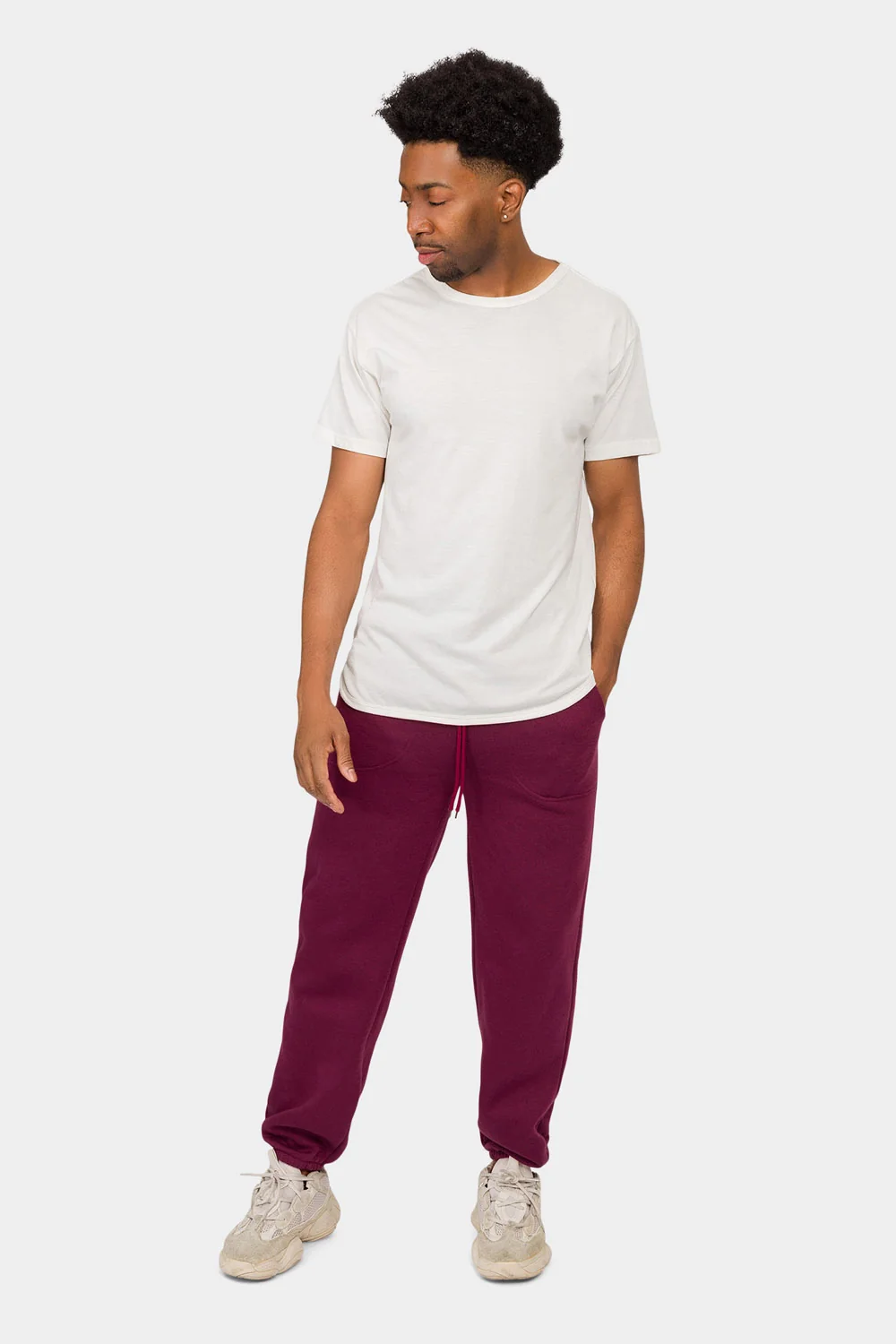 Essential Solid Medium Weight Fleece Sweatpants - Image 36