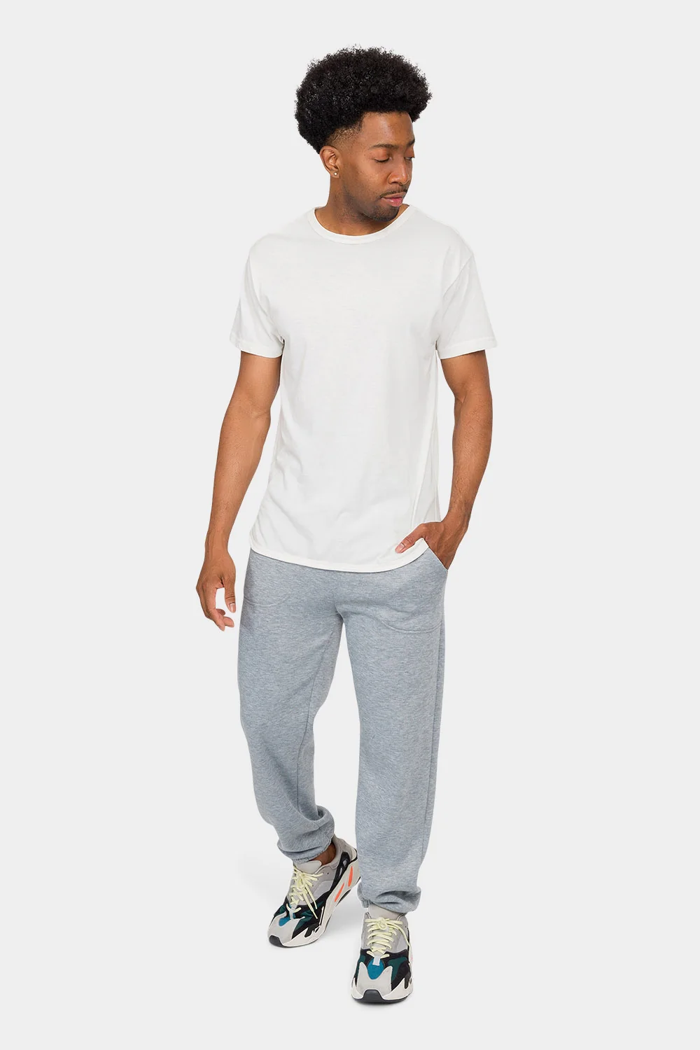 Essential Solid Medium Weight Fleece Sweatpants - Image 55