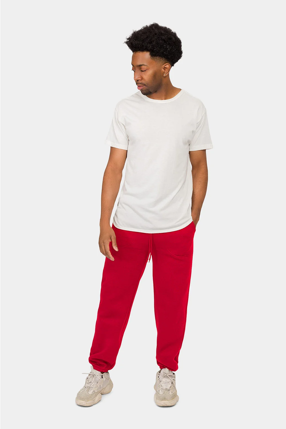 Essential Solid Medium Weight Fleece Sweatpants - Image 60