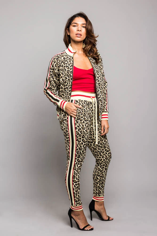 Fierce Leopard Track Suit Set - Image 4