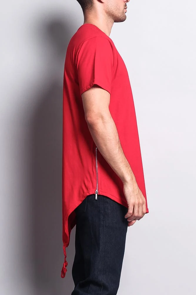 Fishtail Long Length Curved Hem T-Shirt - Image 15