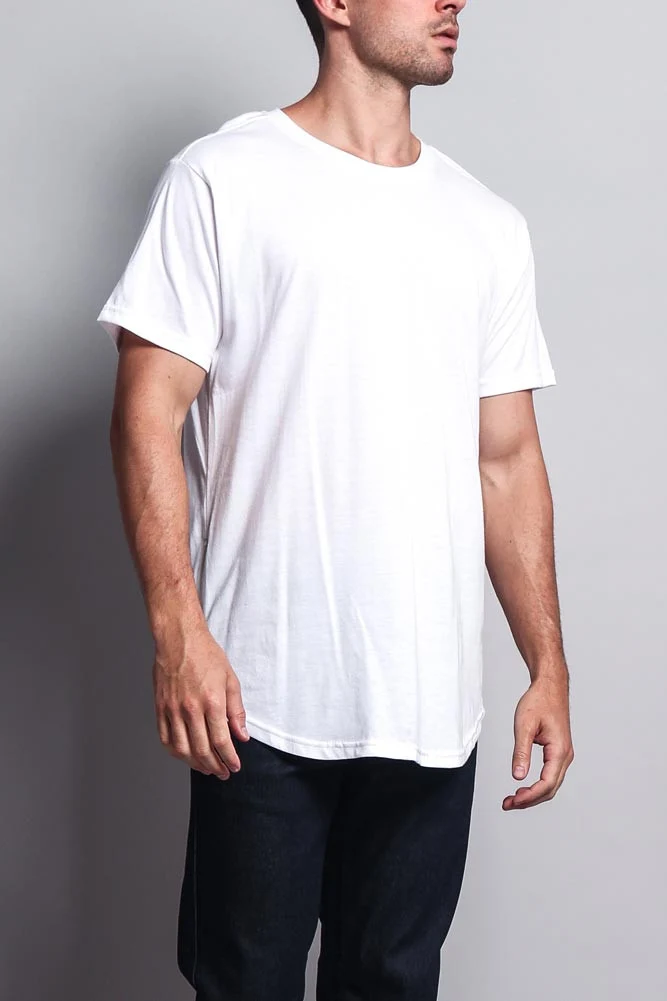 Fishtail Long Length Curved Hem T-Shirt - Image 20