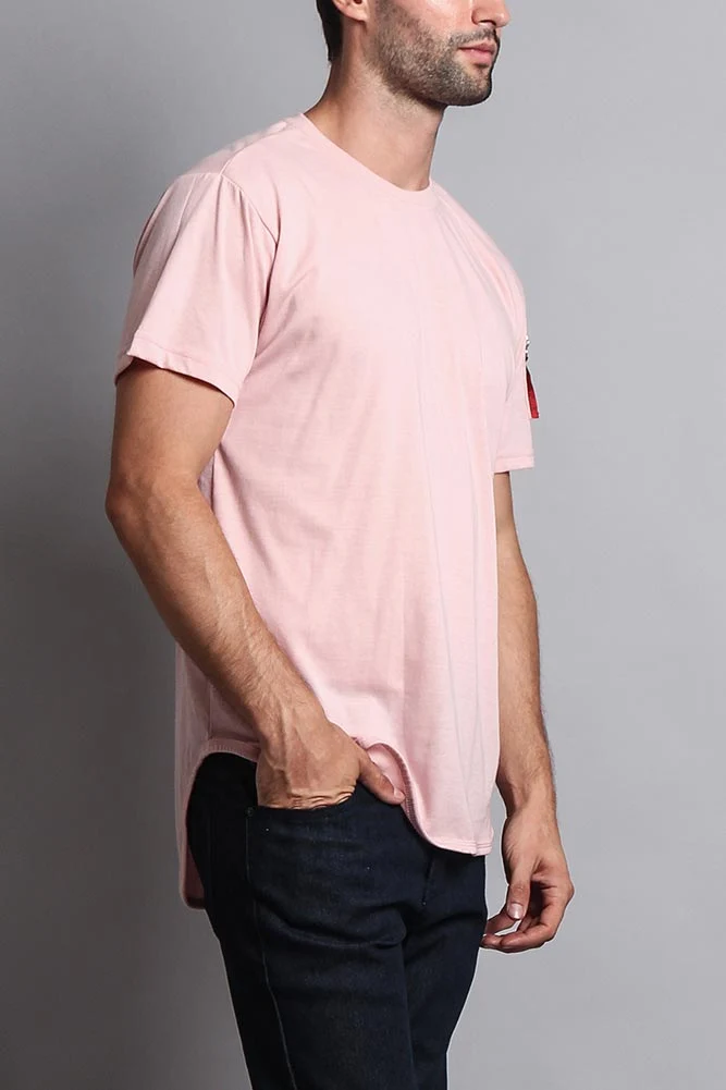 Flight MA-1 Long Length Curved Hem T-Shirt - Image 39