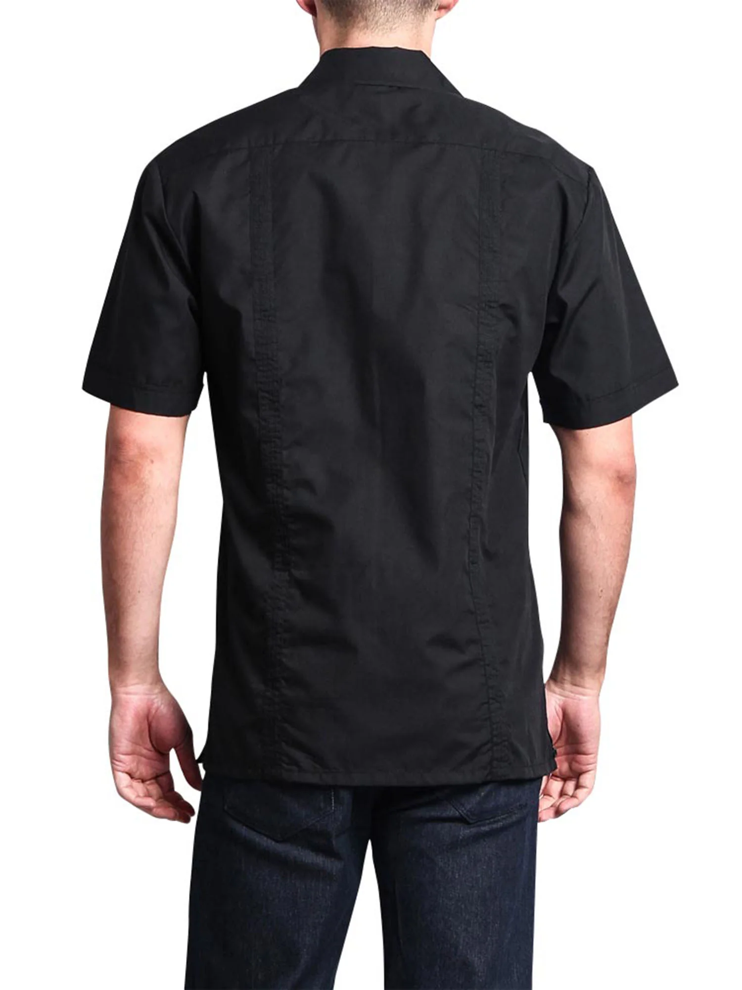 Guayabera Embroidered Pleated Cuban Shirt - Image 72