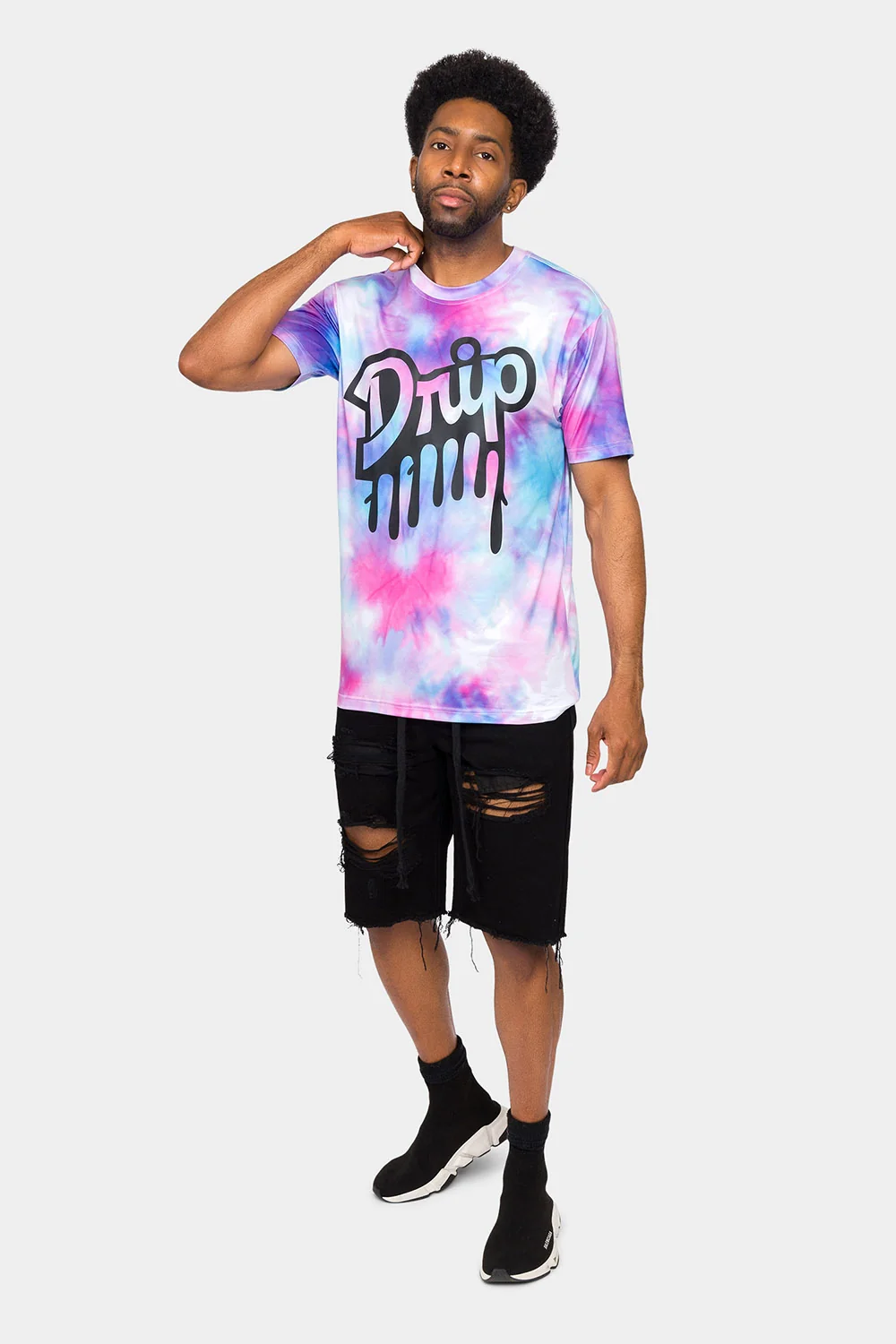 Haze Tie Dye Drip T-Shirt - Image 10