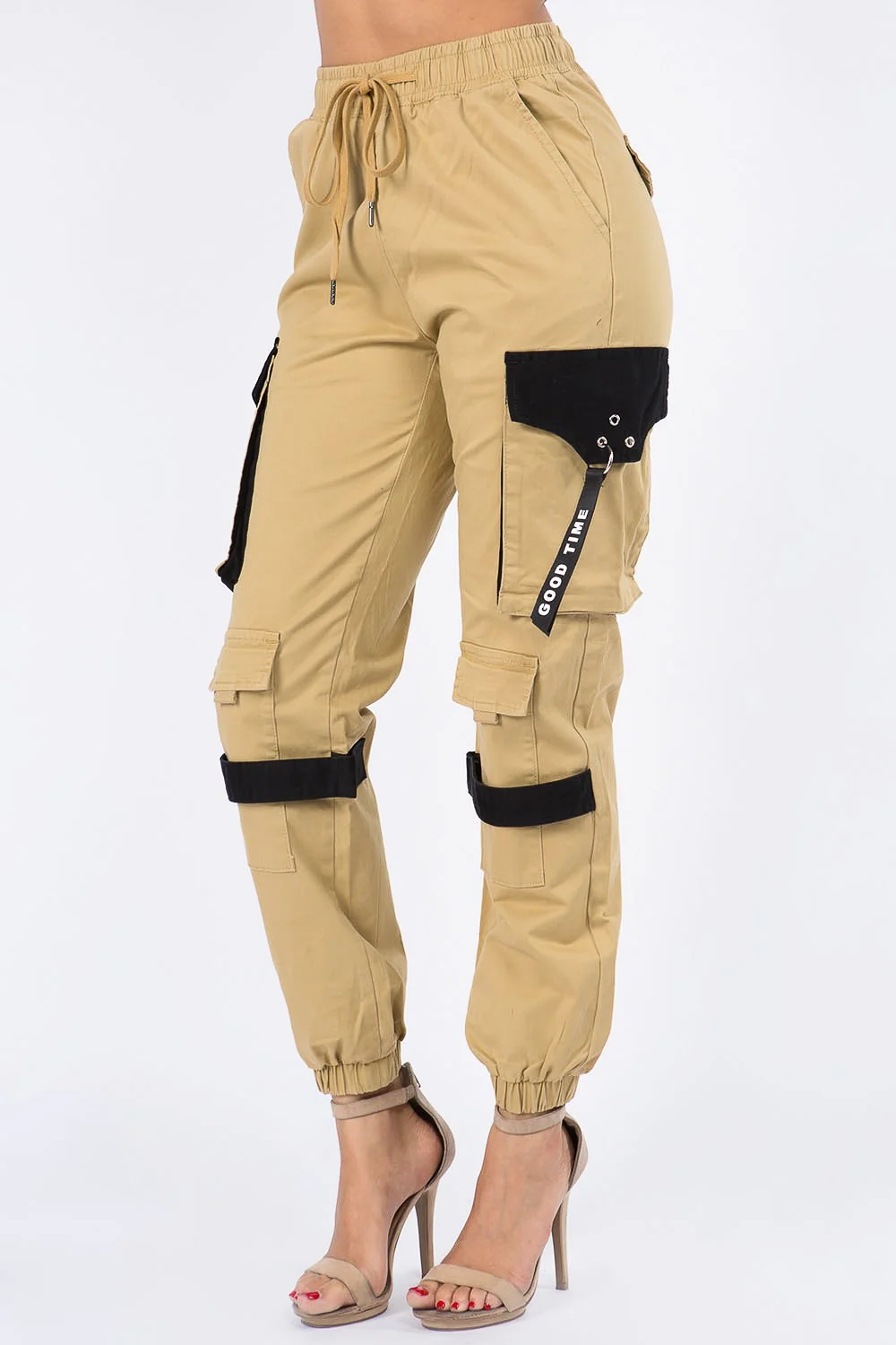 High Waist Utility Cargo Joggers - Image 12