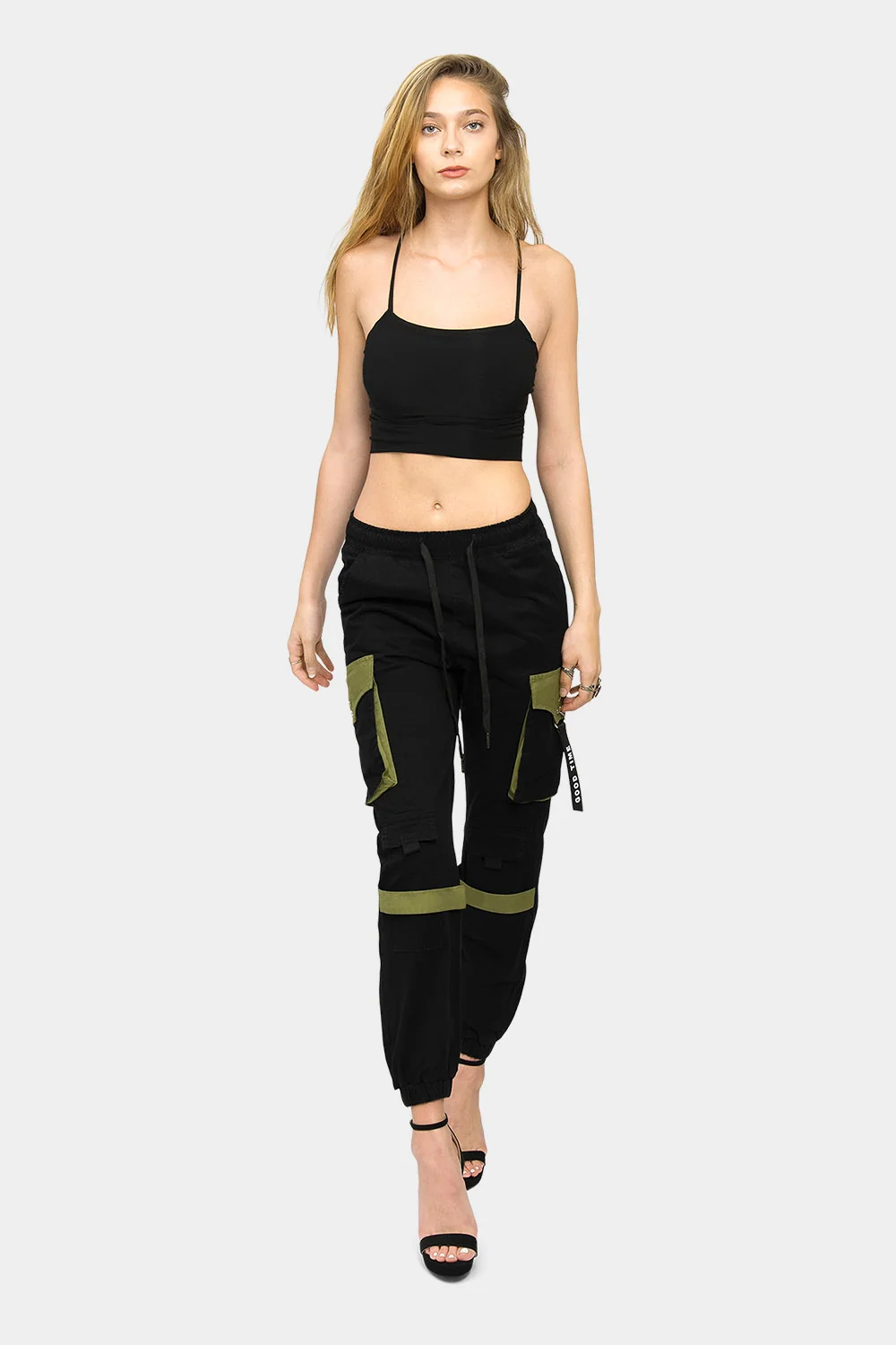 High Waist Utility Cargo Joggers - Image 5