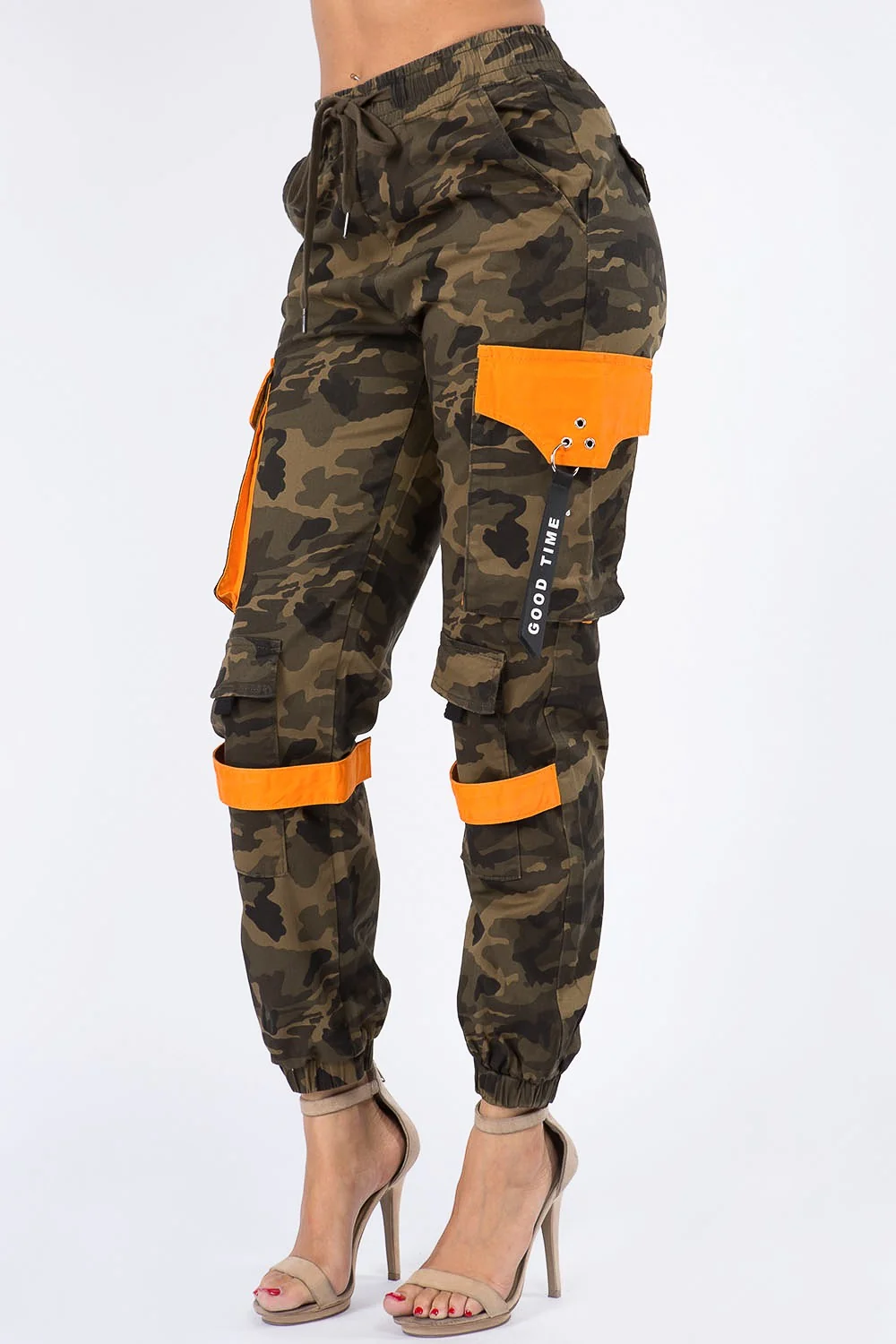 High Waist Utility Cargo Joggers - Image 7